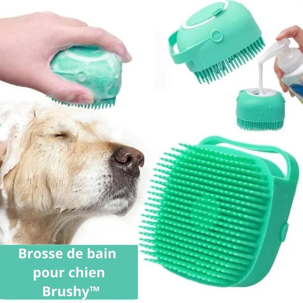 brosse de bain pour chien I Brushy™