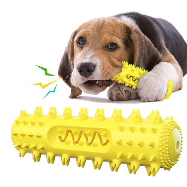 jouet-pour-chien-jaune